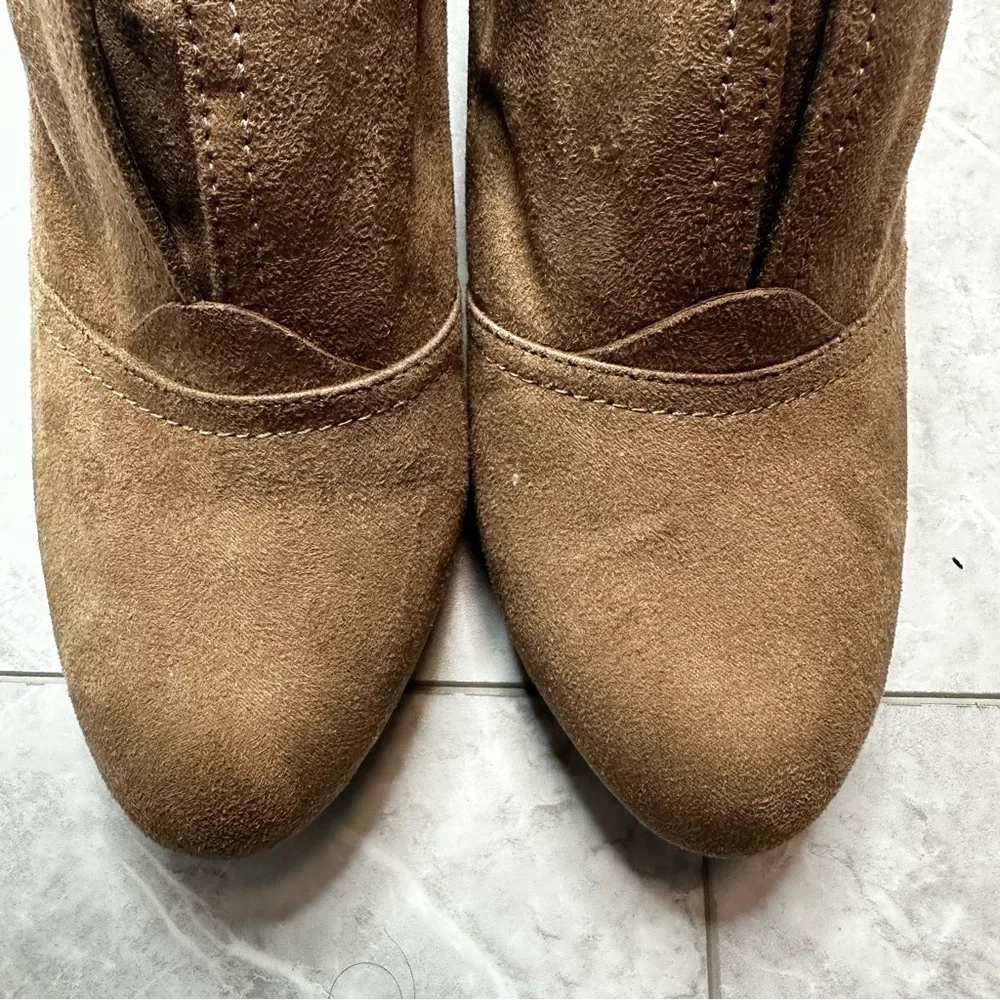 Life stride soft system wedge booties brown women’s 7.5